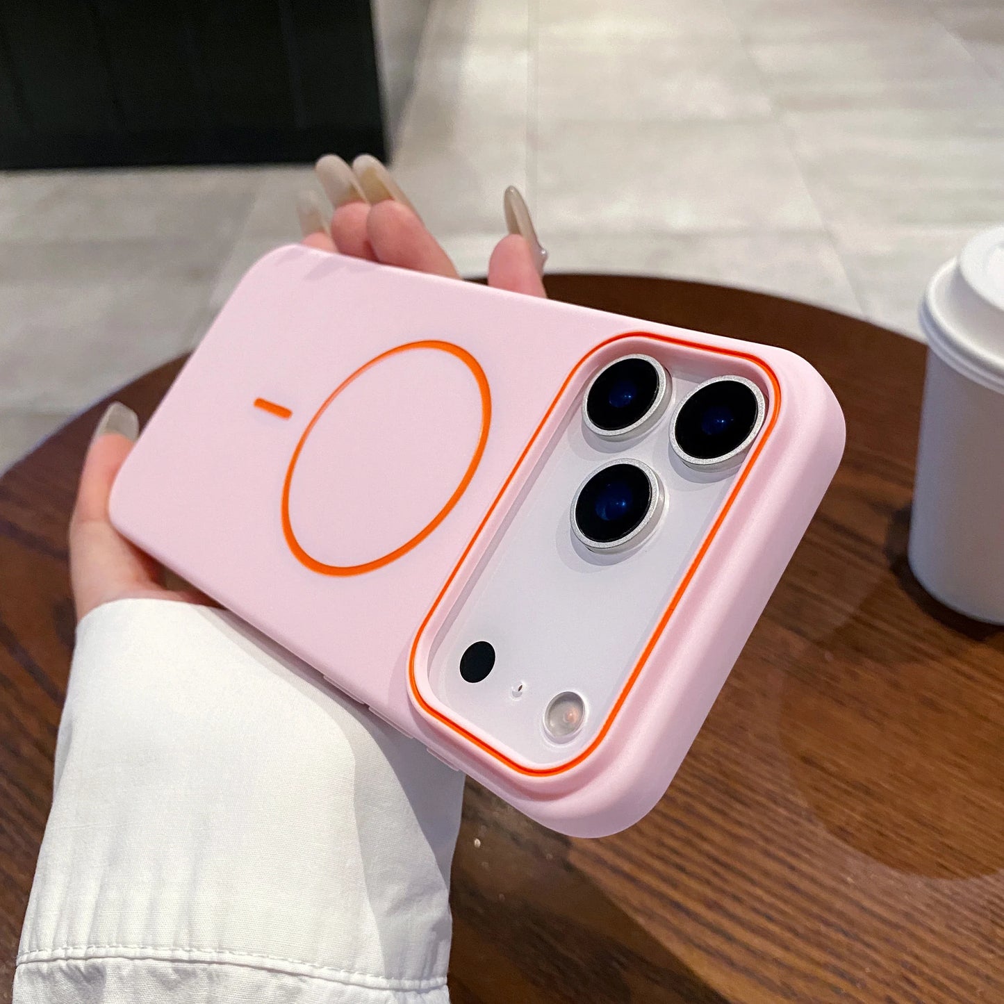 Magnetiskt Matt Silikonskal (MagSafe) – iPhone 11–17 Serien