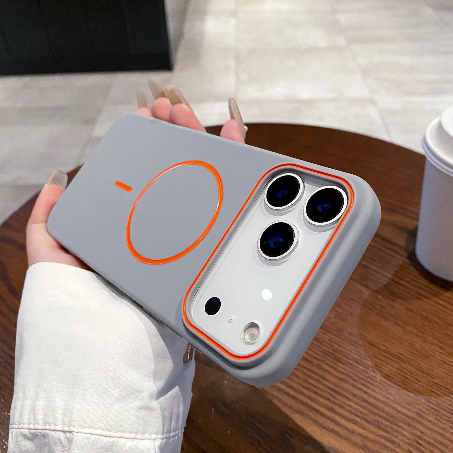 Magnetiskt Matt Silikonskal (MagSafe) – iPhone 11–17 Serien