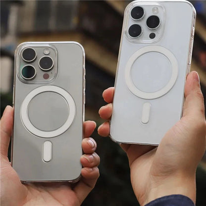 Magnetiskt Transparent Skal (Hård PC) – iPhone 13–17 Serien