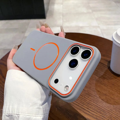 Magnetiskt Matt Silikonskal (MagSafe) – iPhone 11–17 Serien