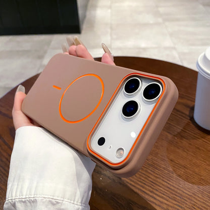 Magnetiskt Matt Silikonskal (MagSafe) – iPhone 11–17 Serien