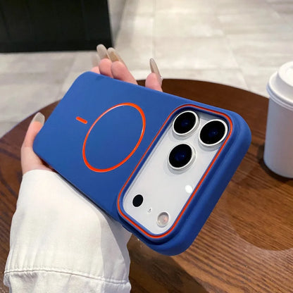 Magnetiskt Matt Silikonskal (MagSafe) – iPhone 11–17 Serien