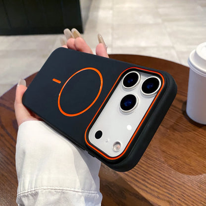 Magnetiskt Matt Silikonskal (MagSafe) – iPhone 11–17 Serien