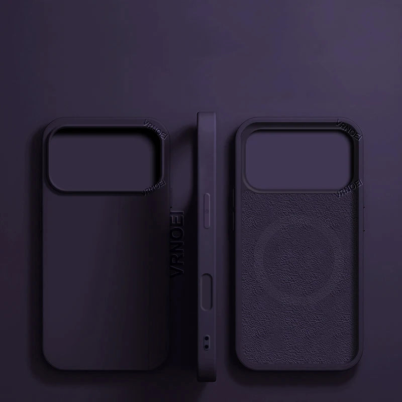 Magnetiskt Skyddsskal med Mjuk Insida (MagSafe) – iPhone 11–17