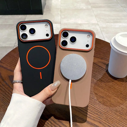 Magnetiskt Matt Silikonskal (MagSafe) – iPhone 11–17 Serien