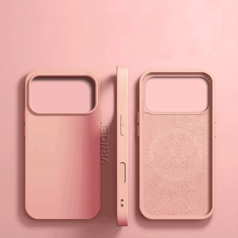 Magnetiskt Skyddsskal med Mjuk Insida (MagSafe) – iPhone 11–17